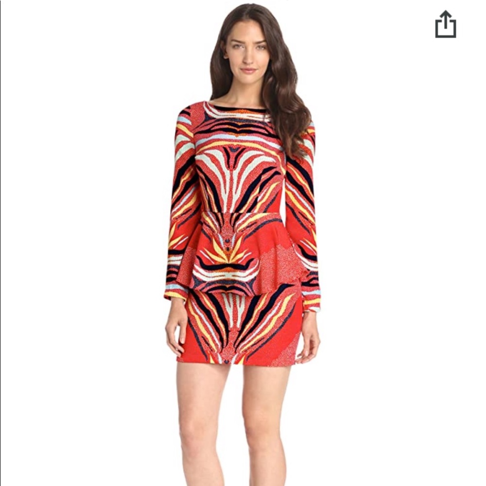 Mara Hoffman Red Phoenix Peplum Dress size 6